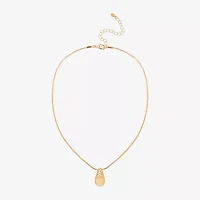 Bijoux Bar Delicates Gold Tone Womens Stainless Steel Pendant Necklaces