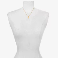 Bijoux Bar Delicates Gold Tone Womens Stainless Steel Pendant Necklaces