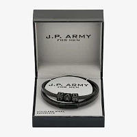 J.P. Army Dad Mens 2-pc. Stainless Steel Bracelet Set