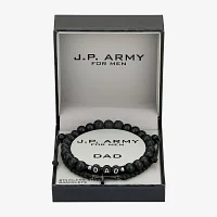 J.P. Army Dad Mens 2-pc. Stainless Steel Bracelet Set