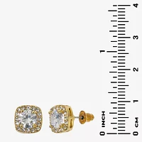 Sparkle Allure Light Up Box Cubic Zirconia Gold Tone 10K Gold Over Brass Square 2-pc. Jewelry Set