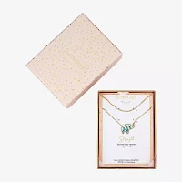 Footnotes Elephant Womens 10K Gold Over Brass Pendant Necklaces