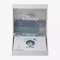Disney Classics Womens Crystal Pure Silver Over Brass Pendant Necklaces