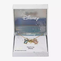 Disney Classics Seashell Womens 10K Gold Over Brass Pendant Necklaces