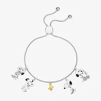 Disney Classics 10K Gold Over Brass Pure Silver Over Brass Peanuts Charm Bracelet