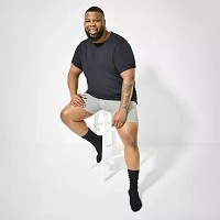 Shaquille O'Neal XLG Heiq Mens 3 Pack Short Sleeve Crew Neck T-Shirt Big and Tall
