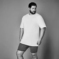 Stafford Super Soft Mens 4 Pack Short Sleeve Crew Neck T-Shirt Big and Tall