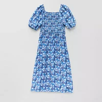 Thereabouts Little & Big Girls 2-pc. Short Sleeve Puffed A-Line Dress