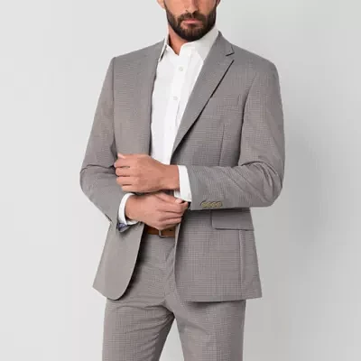 Collection By Michael Strahan Mens Checked Stretch Fabric Modern Fit Suit Jacket