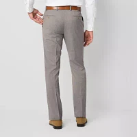 Collection By Michael Strahan Mens Checked Stretch Fabric Modern Fit Flat Front Suit Pant