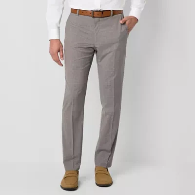 Collection By Michael Strahan Mens Checked Stretch Fabric Modern Fit Flat Front Suit Pant