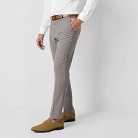 Collection By Michael Strahan Mens Checked Stretch Fabric Modern Fit Flat Front Suit Pant