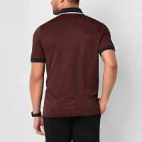 Stylus Printed Mens Regular Fit Short Sleeve Polo Shirt