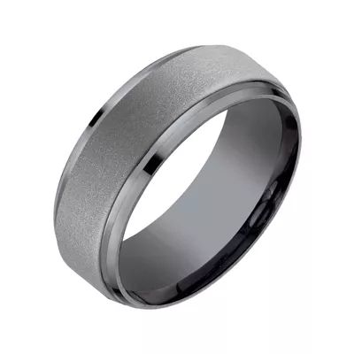 Mens 9mm Tantalum Wedding Band