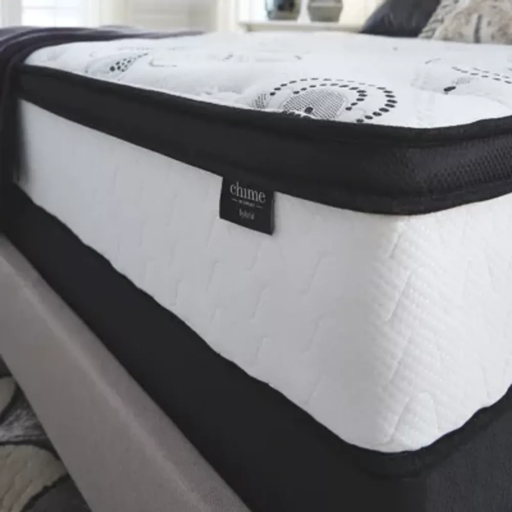 Signature Design by Ashley Chime 12" Plush Hybrid Mattress a Box