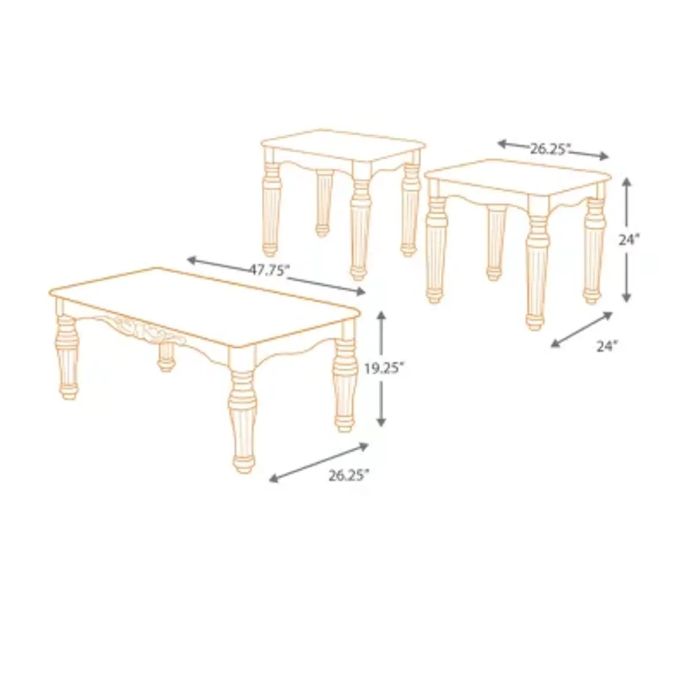 Signature Design by Ashley® North Shore Coffee Table Set