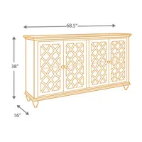 Signature Design by Ashley® Mirimyn Storage Accent Cabinet with Four Lattice Doors