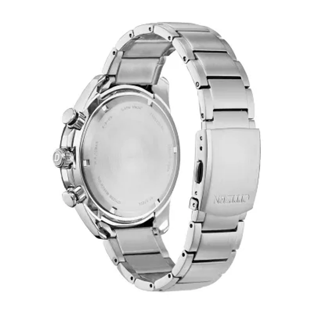 Drive from Citizen Mens Chronograph Silver Tone Stainless Steel Bracelet Watch At2440-51l