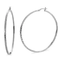 Sterling Silver 60mm Hoop Earrings