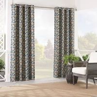 Waverly Sand Dollar Light-Filtering Grommet Top Single Outdoor Curtain Panel