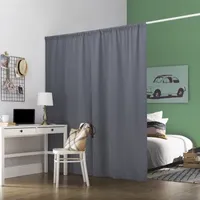 Sun Zero Jules Energy Saving 100% Blackout Rod Pocket Single Curtain Panel