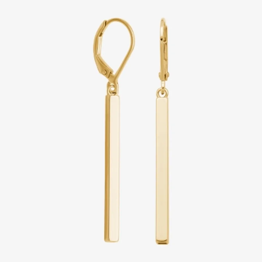 18K Gold Over Silver Drop Earrings
