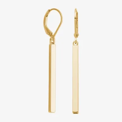 18K Gold Over Silver Drop Earrings