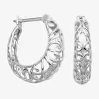 Sterling Silver 20.8mm Hoop Earrings