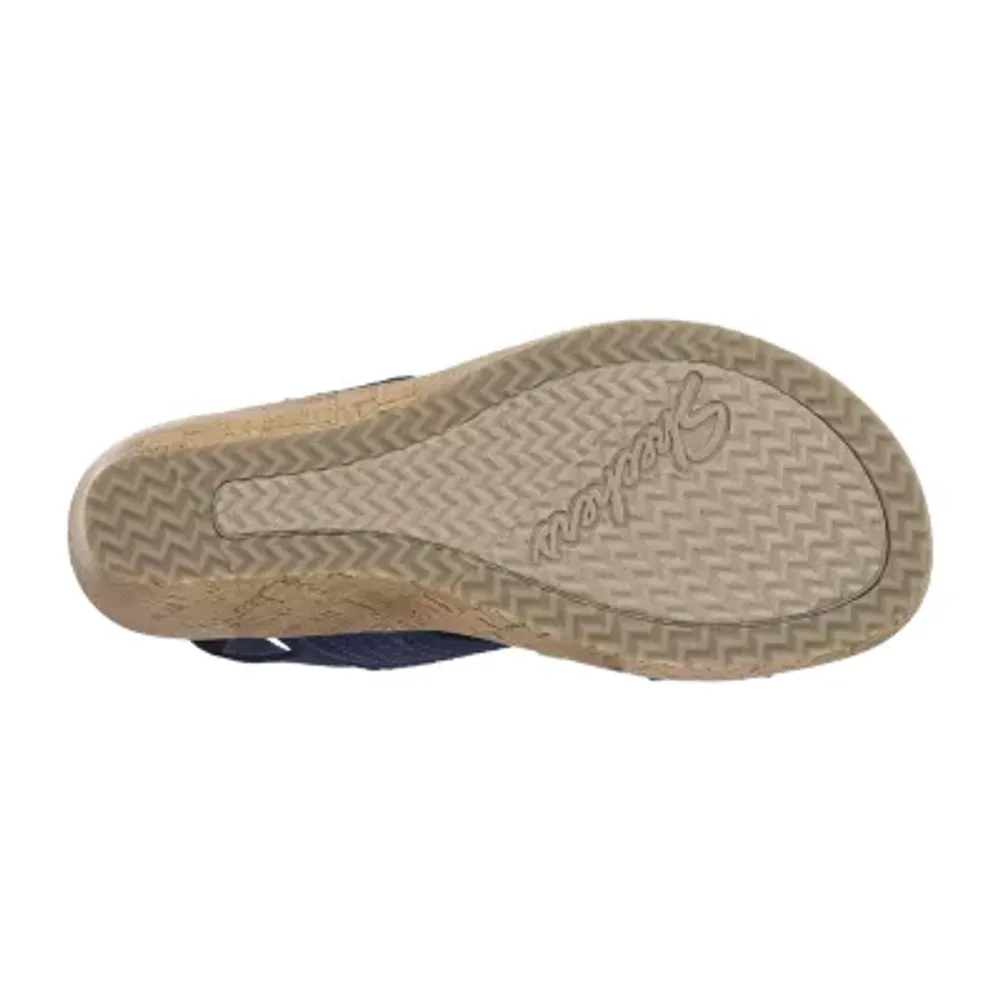 Skechers Womens Beverlee Sheer Luck Wedge Sandals