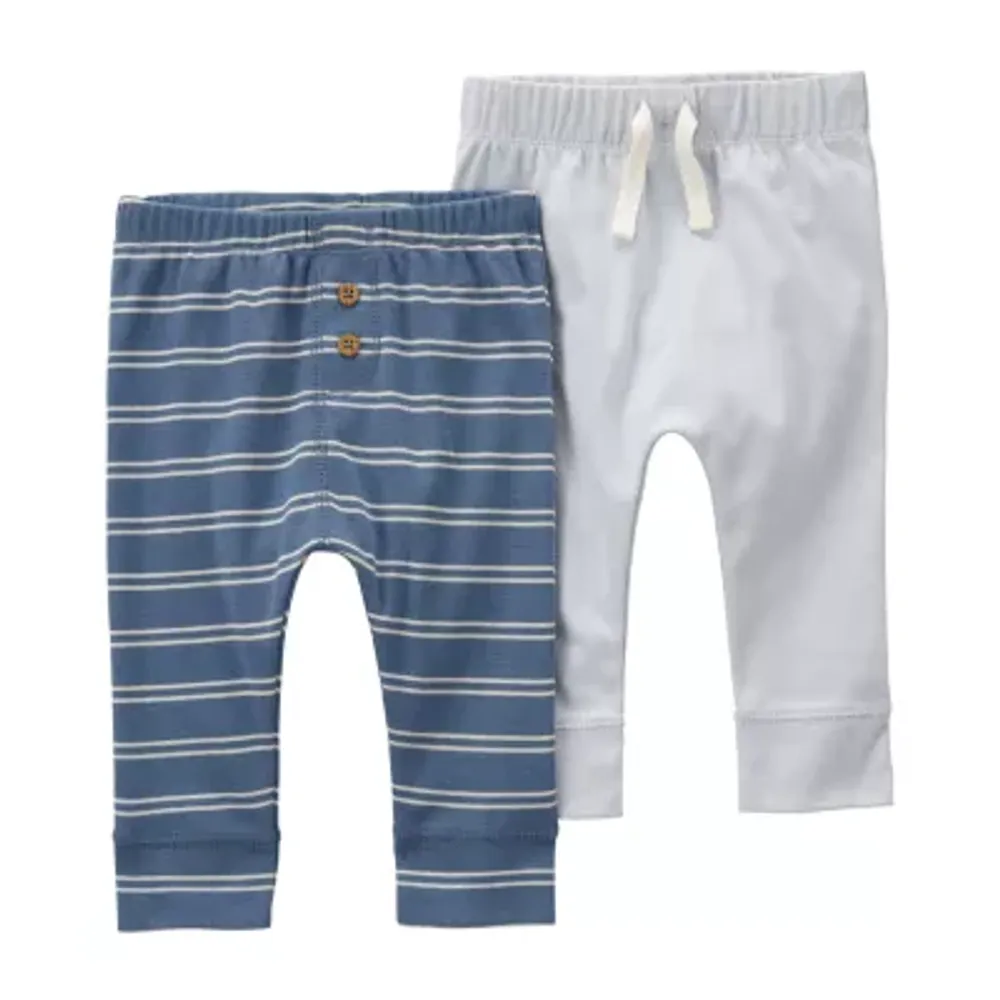 Carter's Baby Boys 2-pc. Straight Pull-On Pants