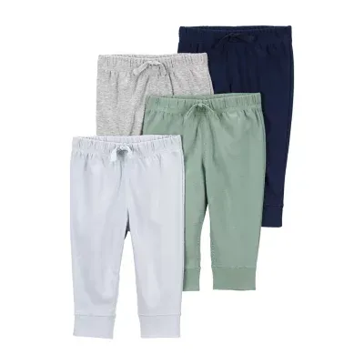 Carter's Baby Girls 4-pc. Cuffed Pull-On Pants