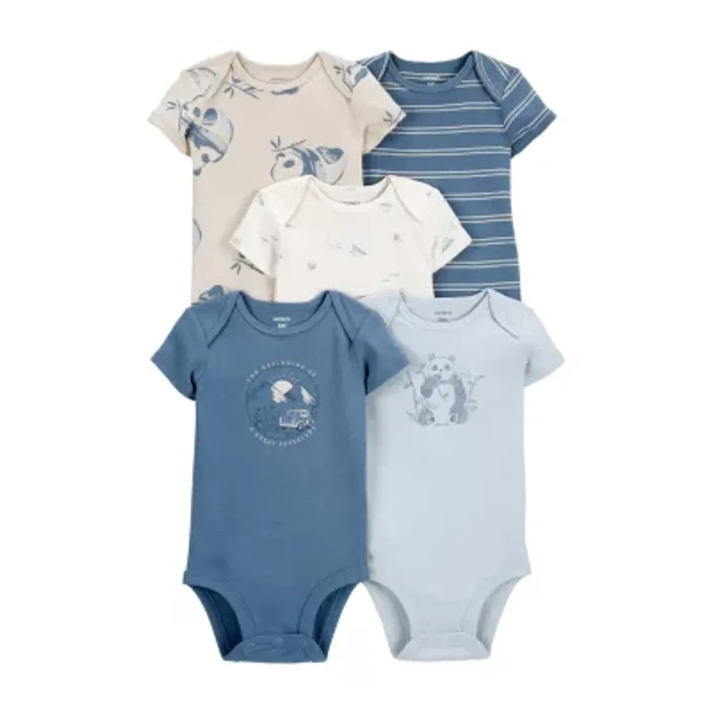 Carter's Baby Boys 5-pc. Crew Neck Short Sleeve Bodysuit