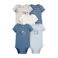 Carter's Baby Boys 5-pc. Crew Neck Short Sleeve Bodysuit