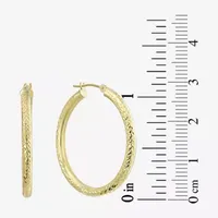 14K Gold 30mm Hoop Earrings