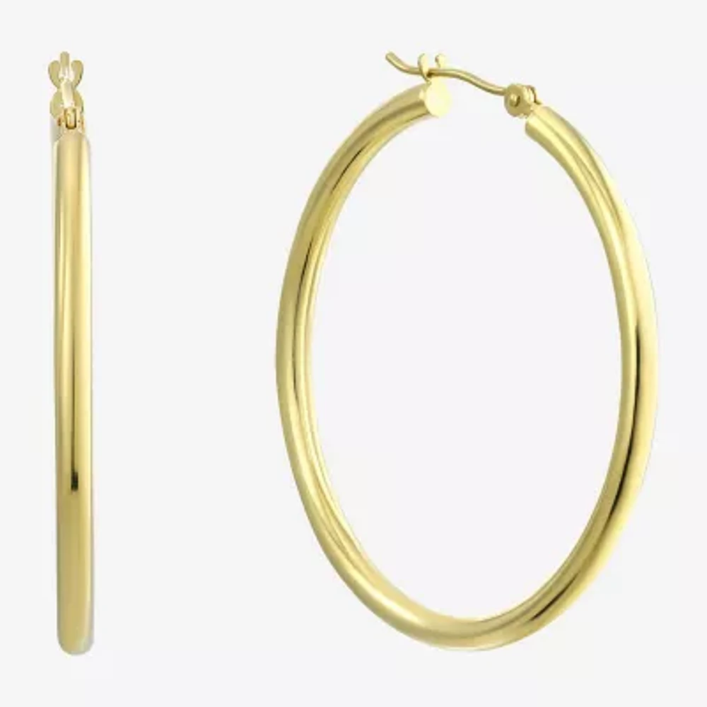 10K Yellow Gold 39mm Hoop Earrings