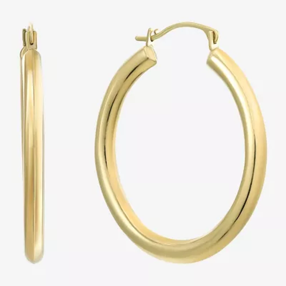 14K Gold 30mm Hoop Earrings