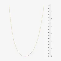 Made in Italy 24K Gold Over Silver Sterling Silver Inch Solid Link Chain Necklace