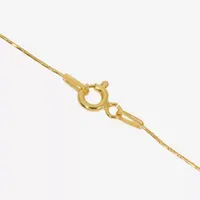 Made in Italy 24K Gold Over Silver Sterling Silver Inch Solid Link Chain Necklace