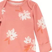 Carter's Baby Girls Crew Neck Long Sleeve 2-pc. Nightgown