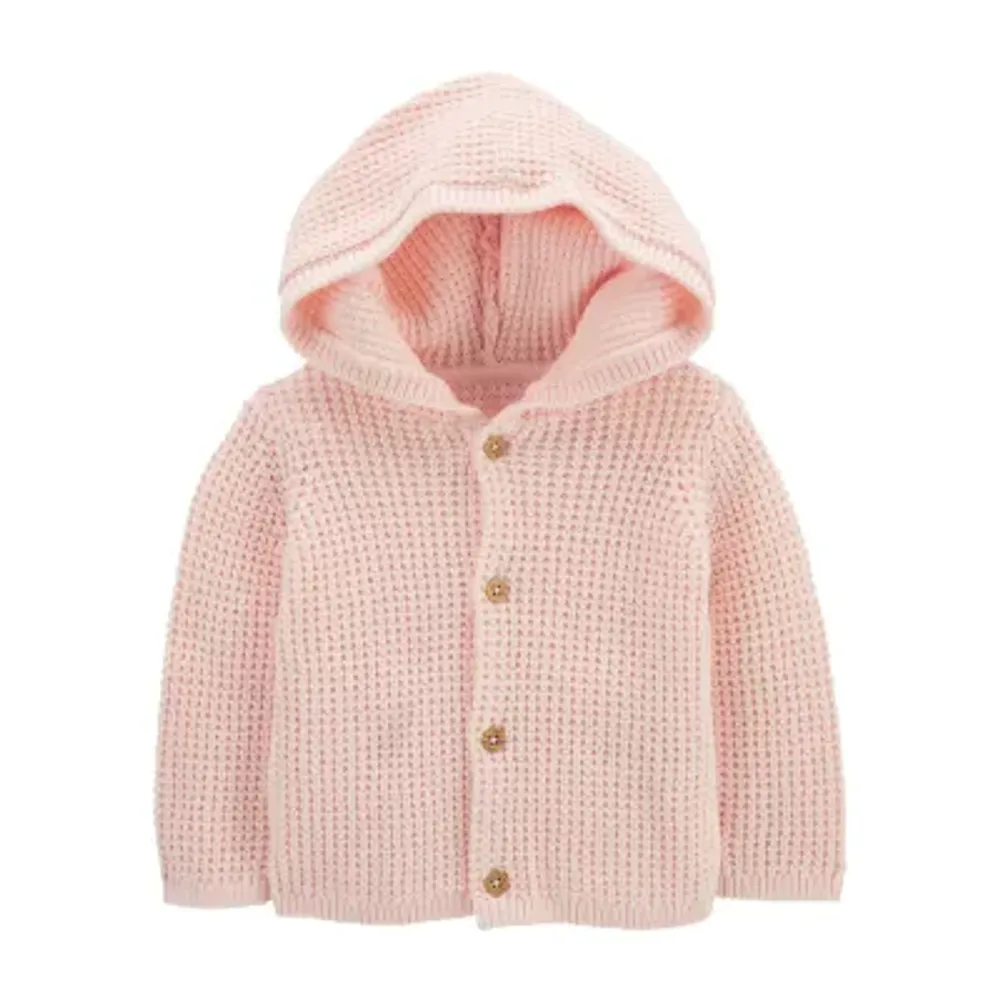 Carter's Baby Girls Hooded Long Sleeve Cardigan