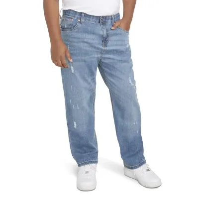 Levi's Big Boys Husky Mid Rise 514 Straight Leg Jean