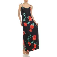 White Mark Sleeveless Floral Maxi Dress