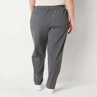 Stylus-Plus Womens Mid Rise Ankle Pull-On Pants