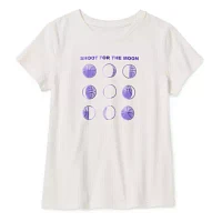 Xersion Little & Big Girls Crew Neck Short Sleeve Graphic T-Shirt