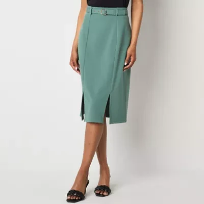 Liz Claiborne Womens Midi Pencil Skirt