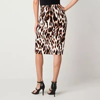 Bold Elements Womens Midi Pencil Skirt