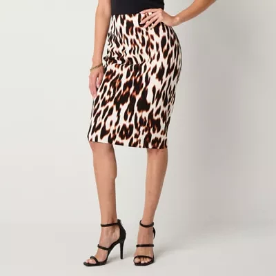 Bold Elements Womens Midi Pencil Skirt