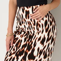 Bold Elements Womens Midi Pencil Skirt