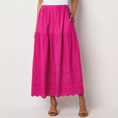 St. John's Bay Womens Mid Rise Maxi Skirt