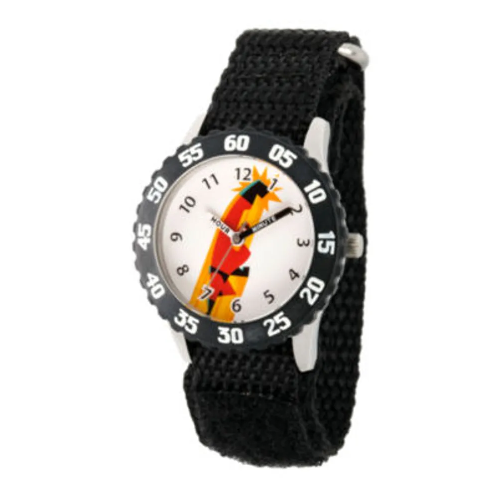 Disney The Incredibles 2 Bob The Incredibles Boys Black Strap Watch Wds000574